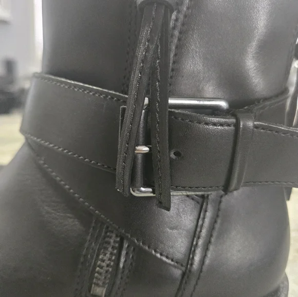 Ladies Ecco Sartorelle 25 Black Leather Ankle Boots - Picture 2 of 7